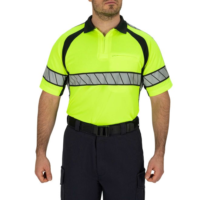 HI-VIS POLO SHIRT - LONG Sleeve - Blauer BL8147-CNT/Bad