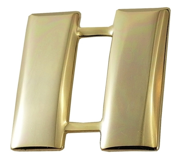 Collar Insignia Metal (Pair, large 1") GOLD - CAPTAIN, 4426RG