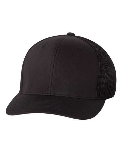 Ball Cap FLEX-Fit, Mesh - BLACK S&S6511 - Image 3